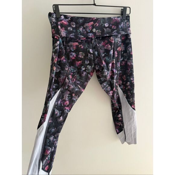 Lululemon Wunder Under Crop High-Rise, Size 14, Roll Down Scallop Full-On Luxtre - Picture 9 of 9